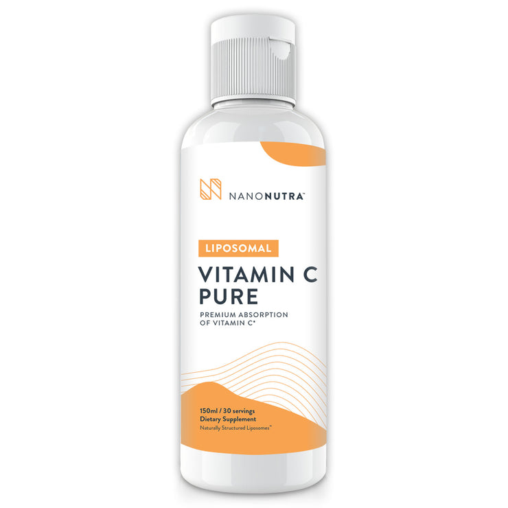 Liposomal Vitamin C PURE boosts the immune system, supports muscle repair and boosts collagen production to support healthy living. * Our PURE formulation has no thickening agents (vs our standard Vitamin C) for the purest Liposomal Vitamin C format. 
